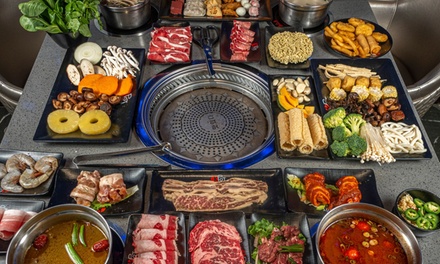 For One: All you can eat Korean BBQ and Hot Pot Dinner; Monday - Thursday - KPOT Korean BBQ and Hot Pot San Antonio