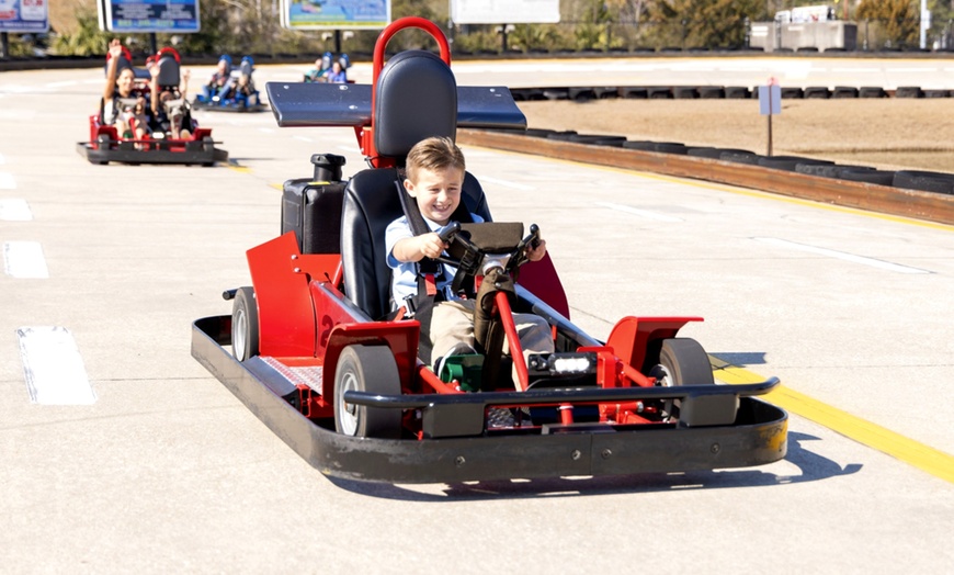 Image 10: Thrill-seekers unite! Unlimited go-kart rides at Broadway Grand Prix