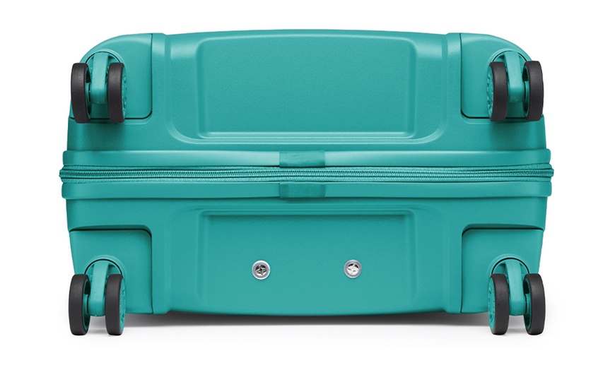 Image 17: KONO 20-inch Colourful PP Hard Shell Suitcase Hand Luggage with Lock