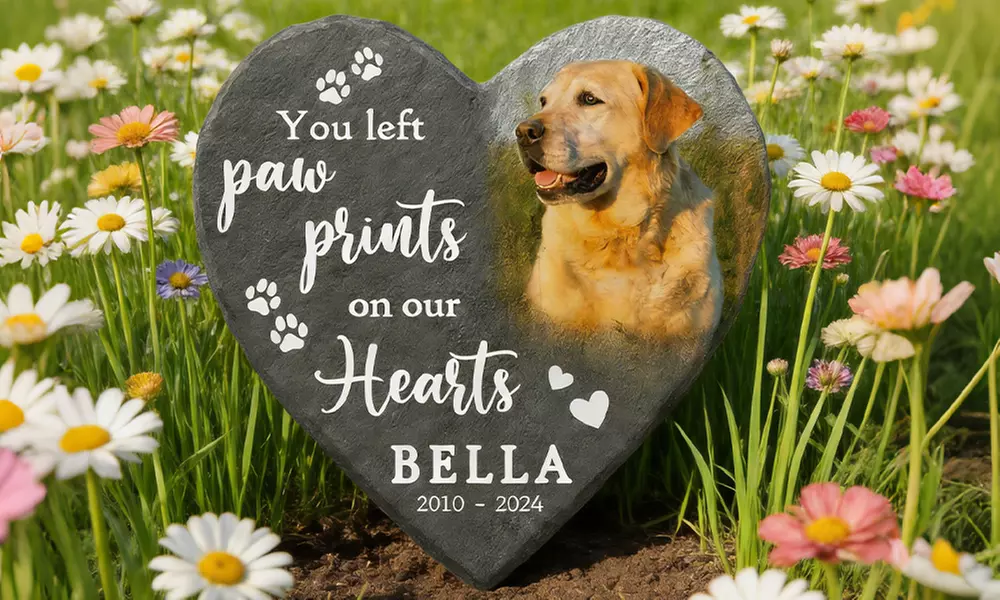 Custom Pet Memorial Stones - Lasting Remembrance (Up to 84% Off)