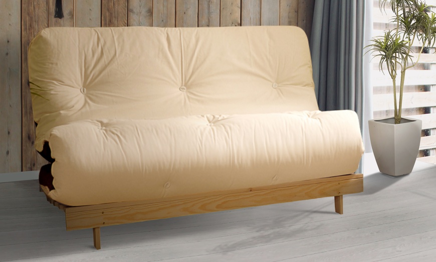 Image 16: Futon Frame and Mattress