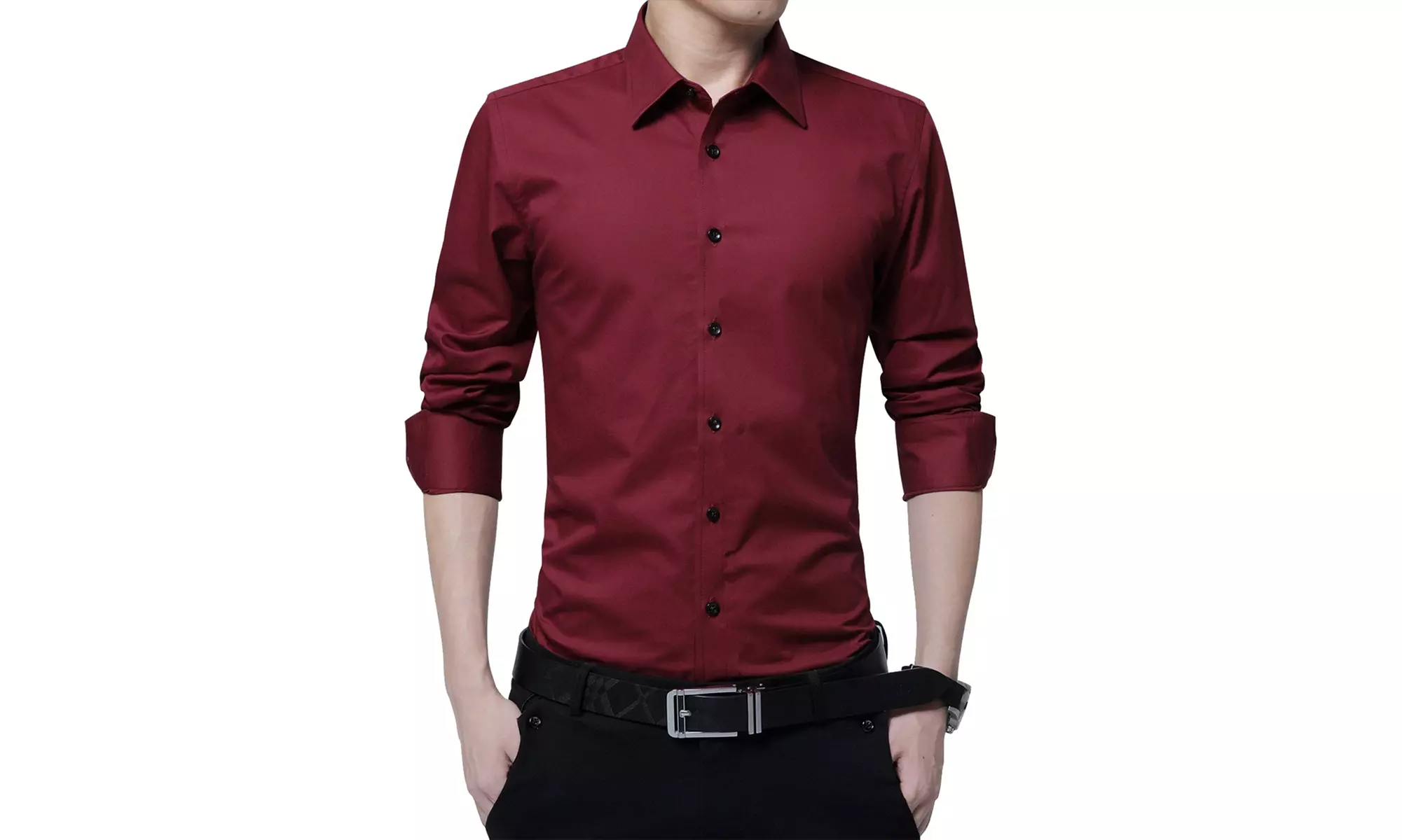 Camicia da uomo in cotone Slim Fit