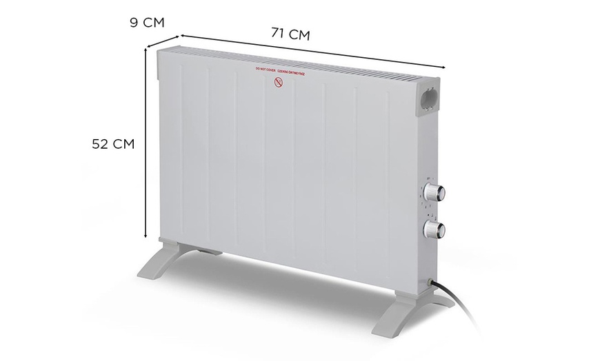 Image 3: Elektrischer Boden-Konvektor 2200 W mit Timer-Funktion