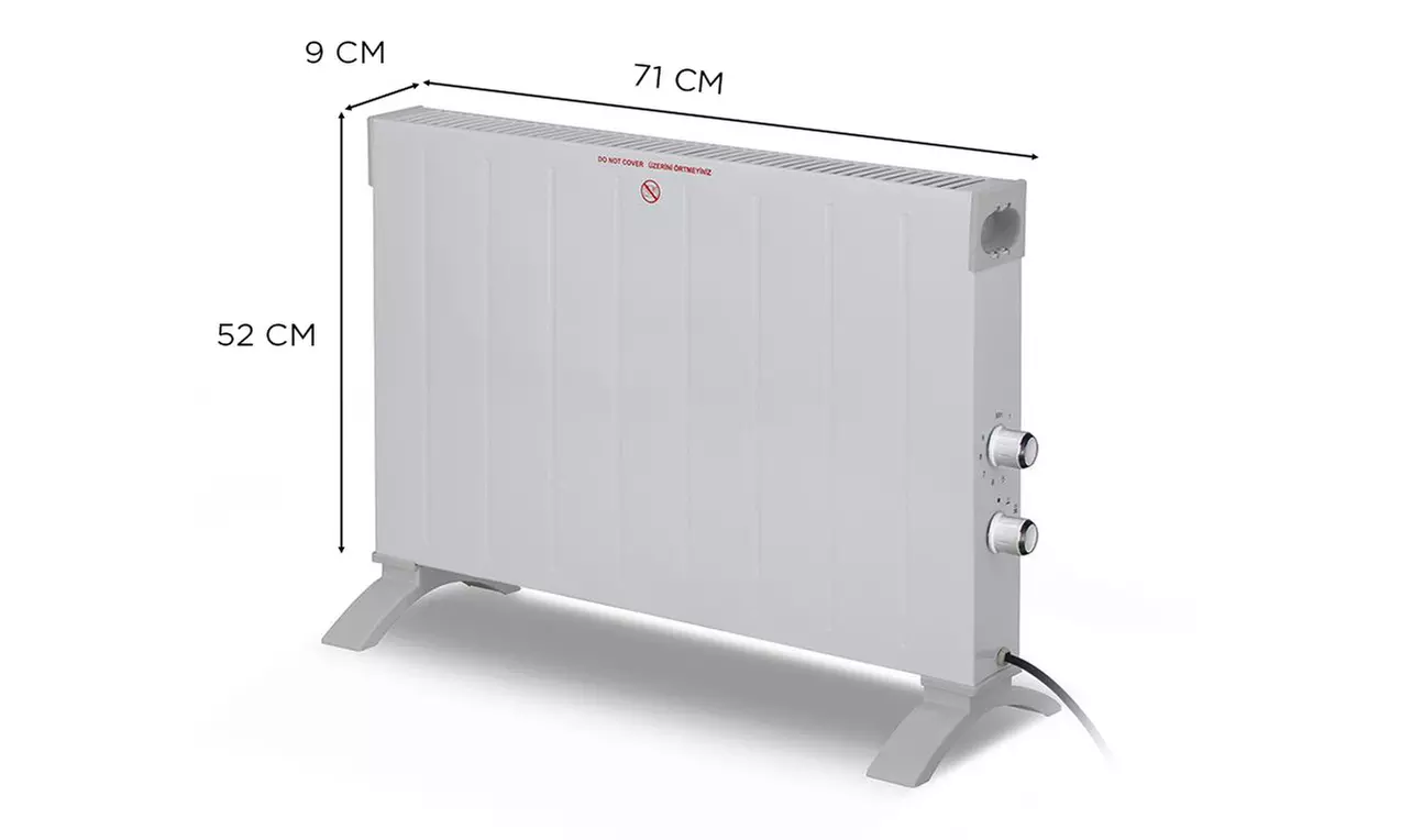 Elektrischer Boden-Konvektor 2200 W mit Timer-Funktion