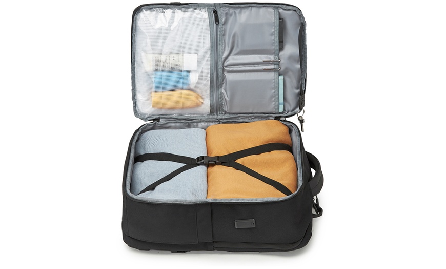 Image 3: KONO PVC Coated Water-Resistant Backpack Travel Business Laptop Bag