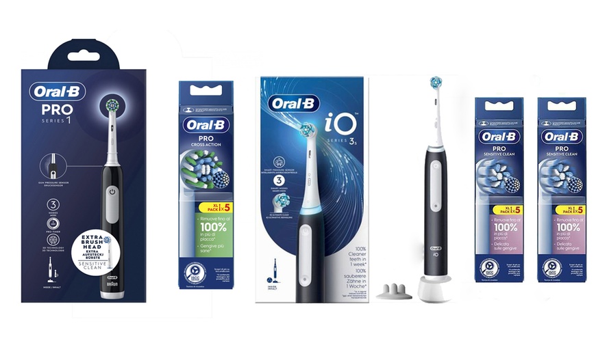 Image 1: Brosse à dent électrique Oral-B avec 5 ou 10 têtes de brosses