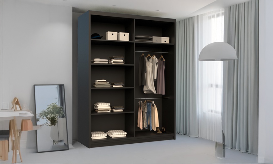 Image 12: Chelsea Sliding Mirror Wardrobe