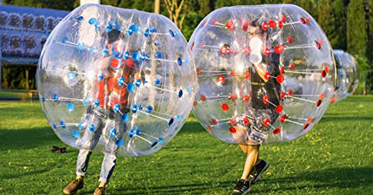 Bounce, Roll & Score: Bubble Soccer Game Experience For One Or Two Bounce, Roll & Score: Bubble Soccer Game Experience For One Or Two