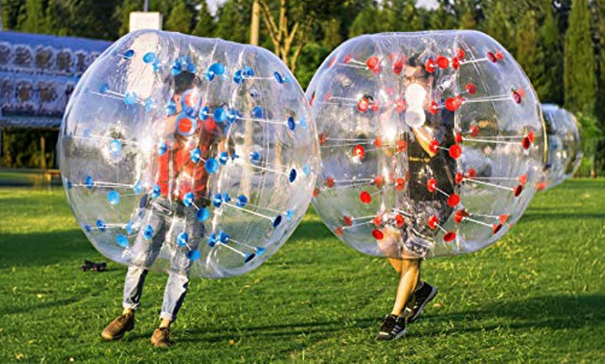 Image 2: Bounce, Roll & Score: Bubble Soccer Game Experience for One or Two