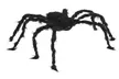 2.5Ft Giant Scary Fake Black Hairy Spiders with Purple Lights for Halloween - Second Medium