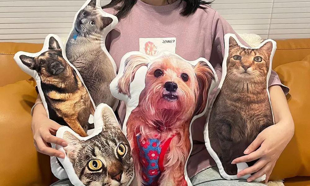 Niestandardowa personalizowana poduszka 3D ze zdjęciem zwierzaka