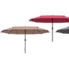 Image 1: Outsunny 4.4m Double-Sided Sun Umbrella Garden Parasol