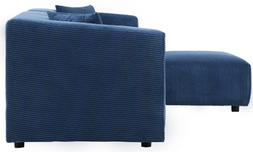 Image 24: Canapé modulable 3 ou 4 places avec pouf en velours côtelé de Kocoon