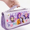 Image 6: Cartoon-Inspired Handheld Pencil Case Stationery Organiser Bag