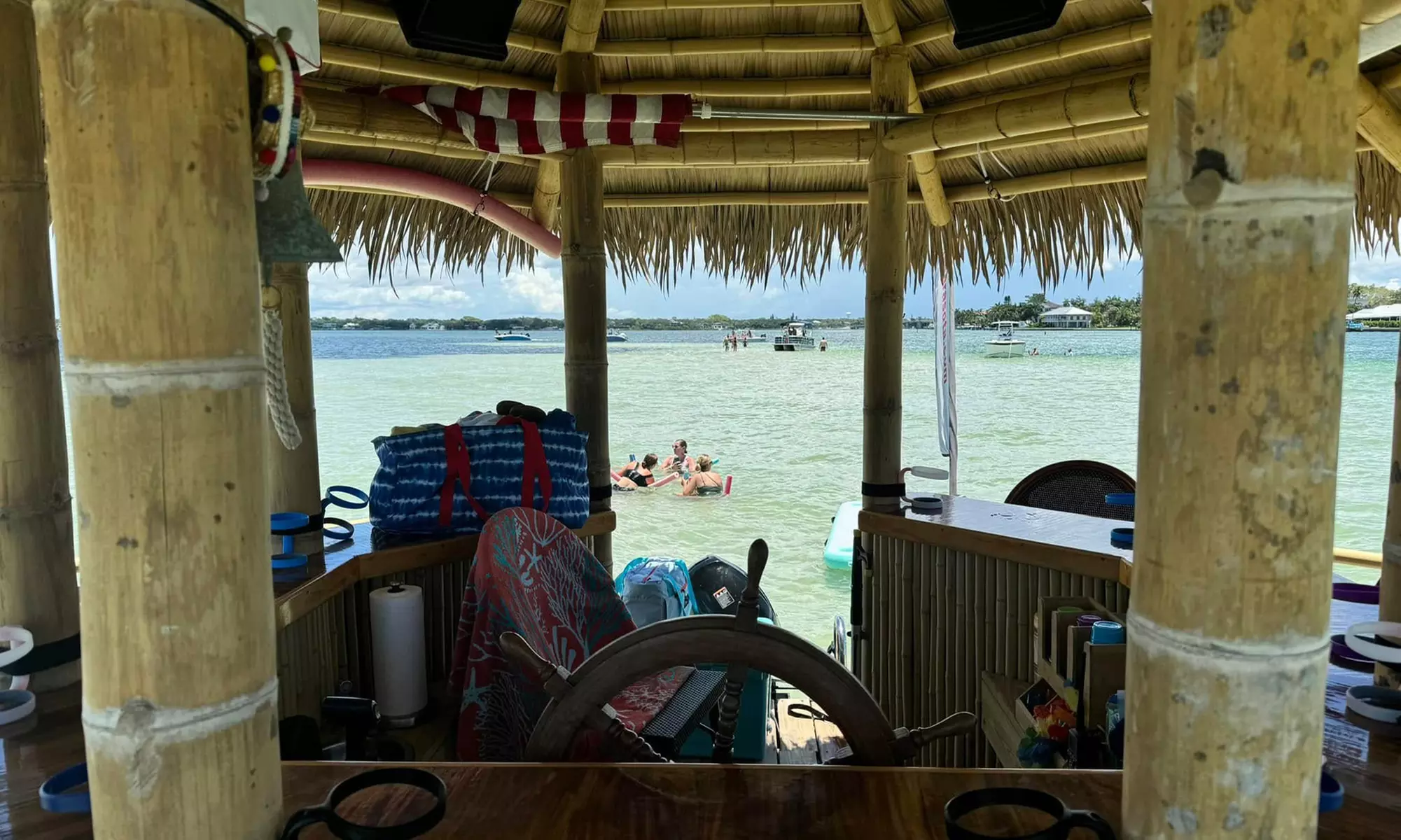 Relax with a Group of up to Six in a Private Tiki Cruise