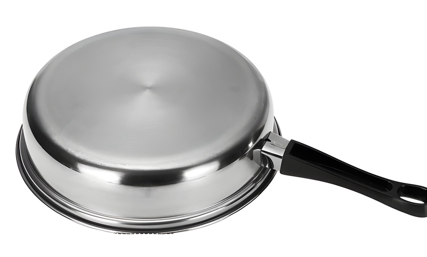 Image 8: 12-teiliger Edelstahl-Kochgeschirr-Set inkl. Glasdeckeln