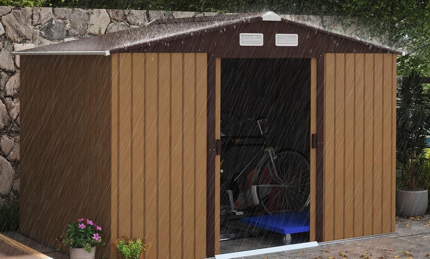 Image 10: Outsunny Garden Storage Shed