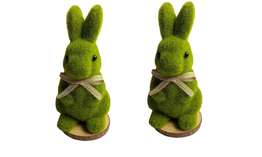 Image 4: Up to Four Easter Garden Bunny Statue Decorations