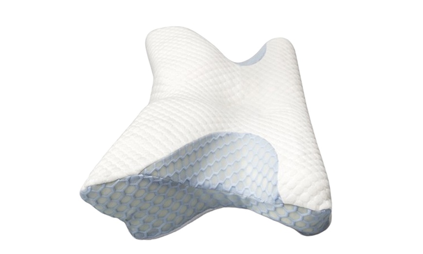 Image 2: Cervical Ergonomic Memory Foam Neck Pillow