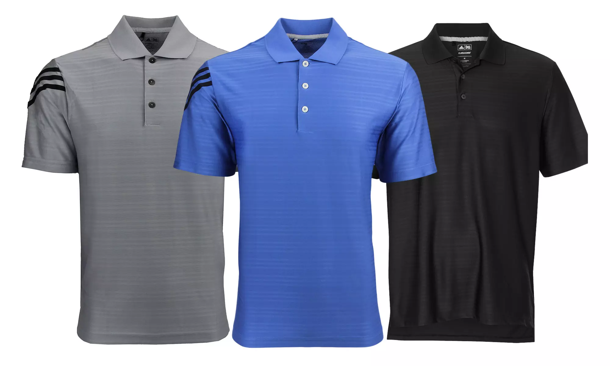 Adidas Men's ClimaCool Mesh Textured Pattern Polo (S-3XL) - Primary Image