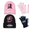 Image 1: Ensemble bonnet et gants en maille groupe K-pop "Demons Hunters"