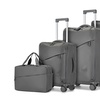 Image 3: Four Piece Soft Shell Suitcase and Travel Bag Set