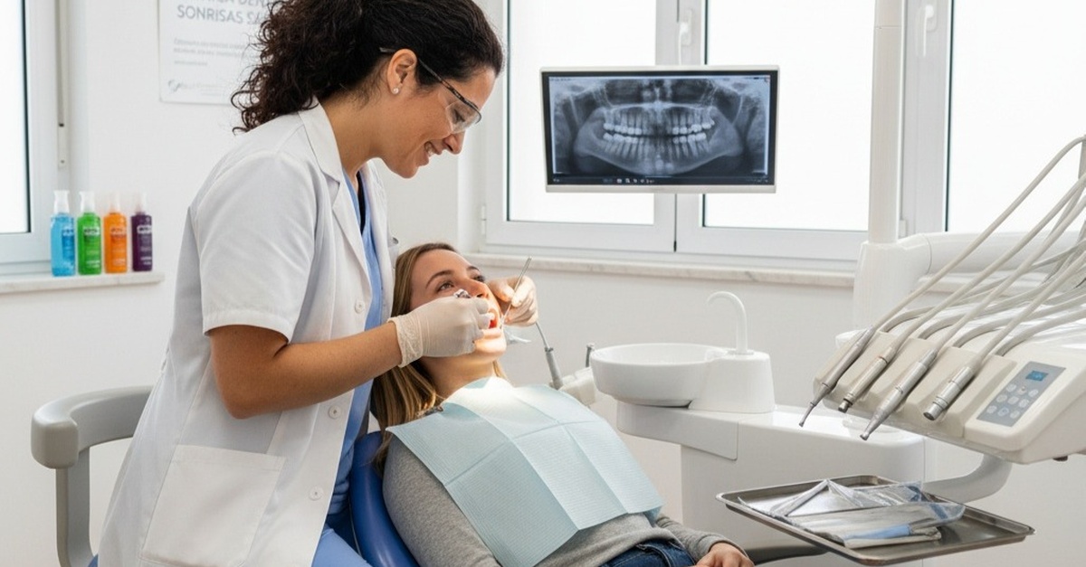 Limpieza bucal con diagnóstico y pulido dental en Madrid