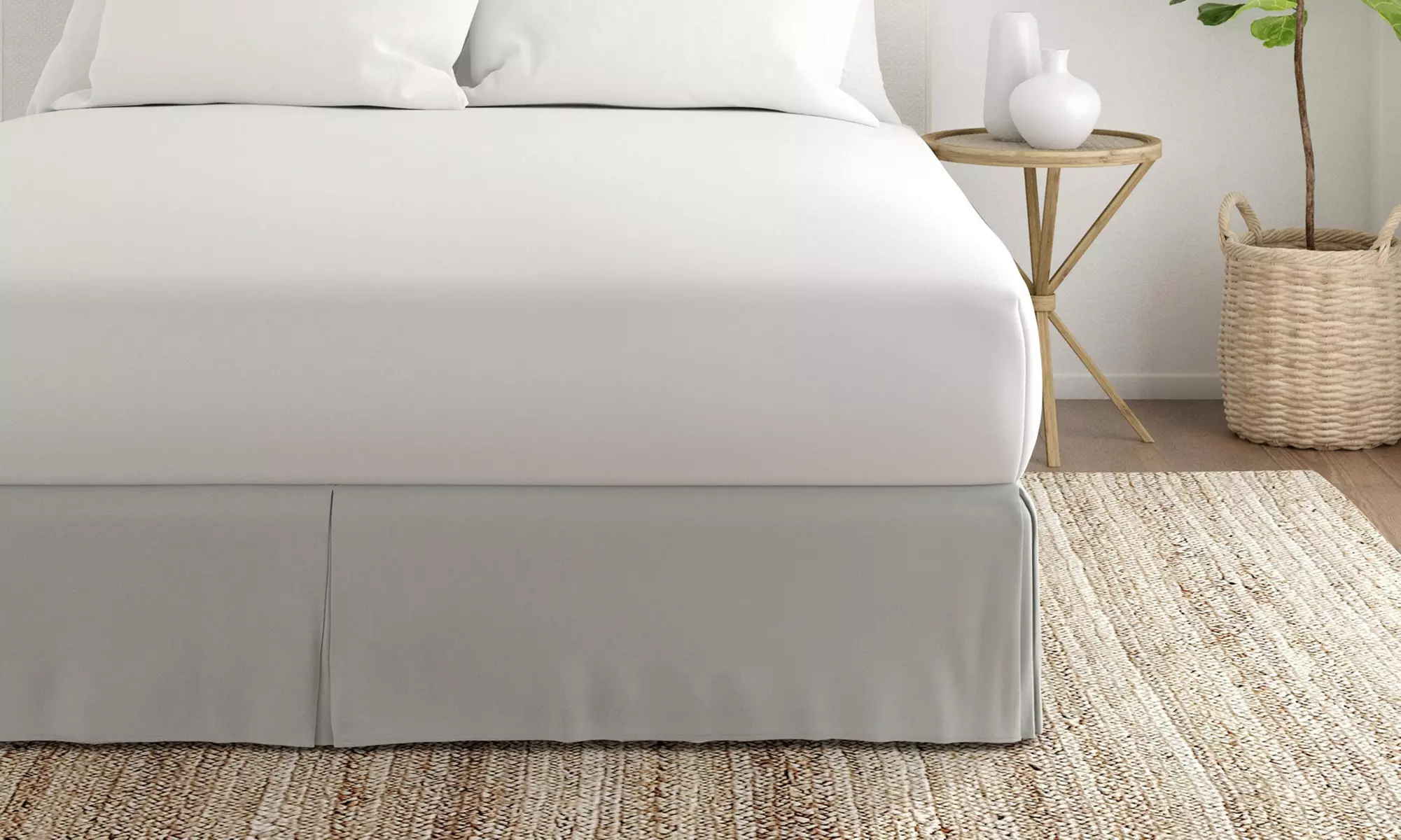 Merit Linens Premium Pleated Dust Ruffle Bed Skirt in 13 Colors