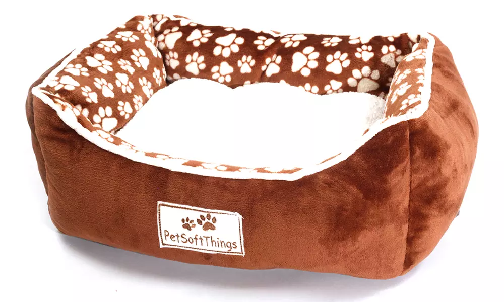 Plush Fluffy Soft Warm Calming Medium Small Dog Puppy Kitten Cat Pet Bed Cuddle