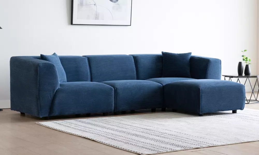 Canapé modulable Kocoon 3 places avec son pouf
