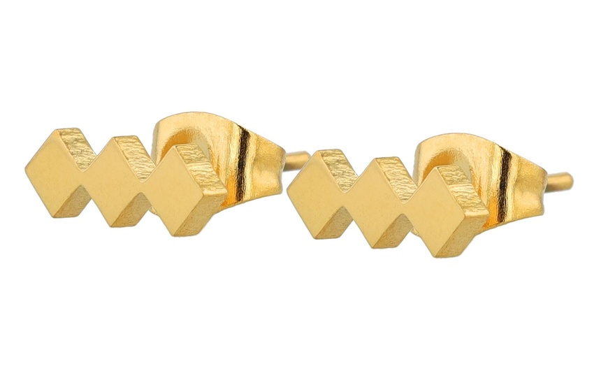 Image 26: Akzent Edelstahl-Ohrstecker für Damen