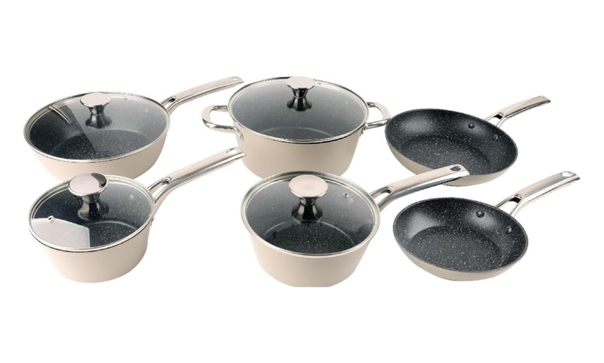 Image 2: 10 Pieces Aluminum Alloy Cookware Set 