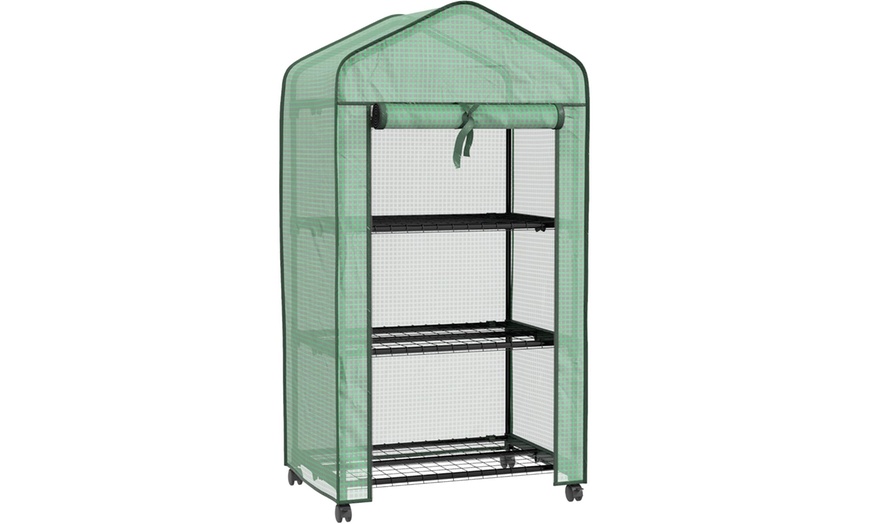 Image 15: Outsunny Mini Greenhouse