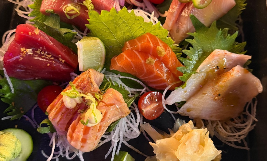 Image 5: One Shrimp or Sushi Fest and One Beverage of Your Choice 