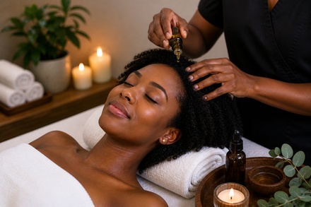 45 Min Aromatherapy Scalp, Shoulder & Neck Massage with Essential Oils & Welcome Tea - Lindsay Lovve Wellness Sanctuary