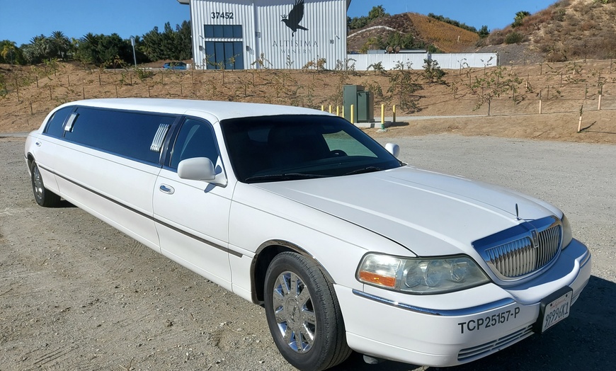 Image 2: Private Limo Wine Tours for 6 or 8 Guests in Temecula.