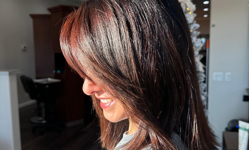 Image 6: Haircut w/ Deep Condition, Blow-Dry & Highlights or Ombre or Balayage