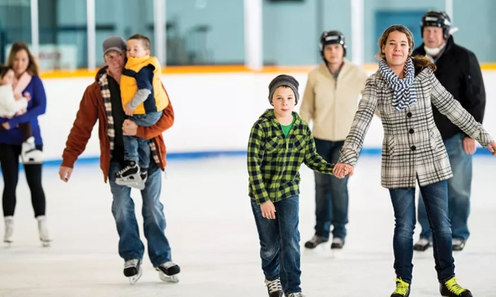 Glide into Fun! Ice Skating & Skate Rental for Up to Four People