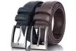 Mio Marino Men's Two-Pack Prong Buckle Classy Genuine Leather Dress Belt - Second Medium