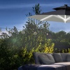 Image 1: Outsunny 3m Cantilever Roma Parasol with LED Solar Lights