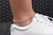 Cubic Zirconia Prong Ankle Bracelet - Second Medium