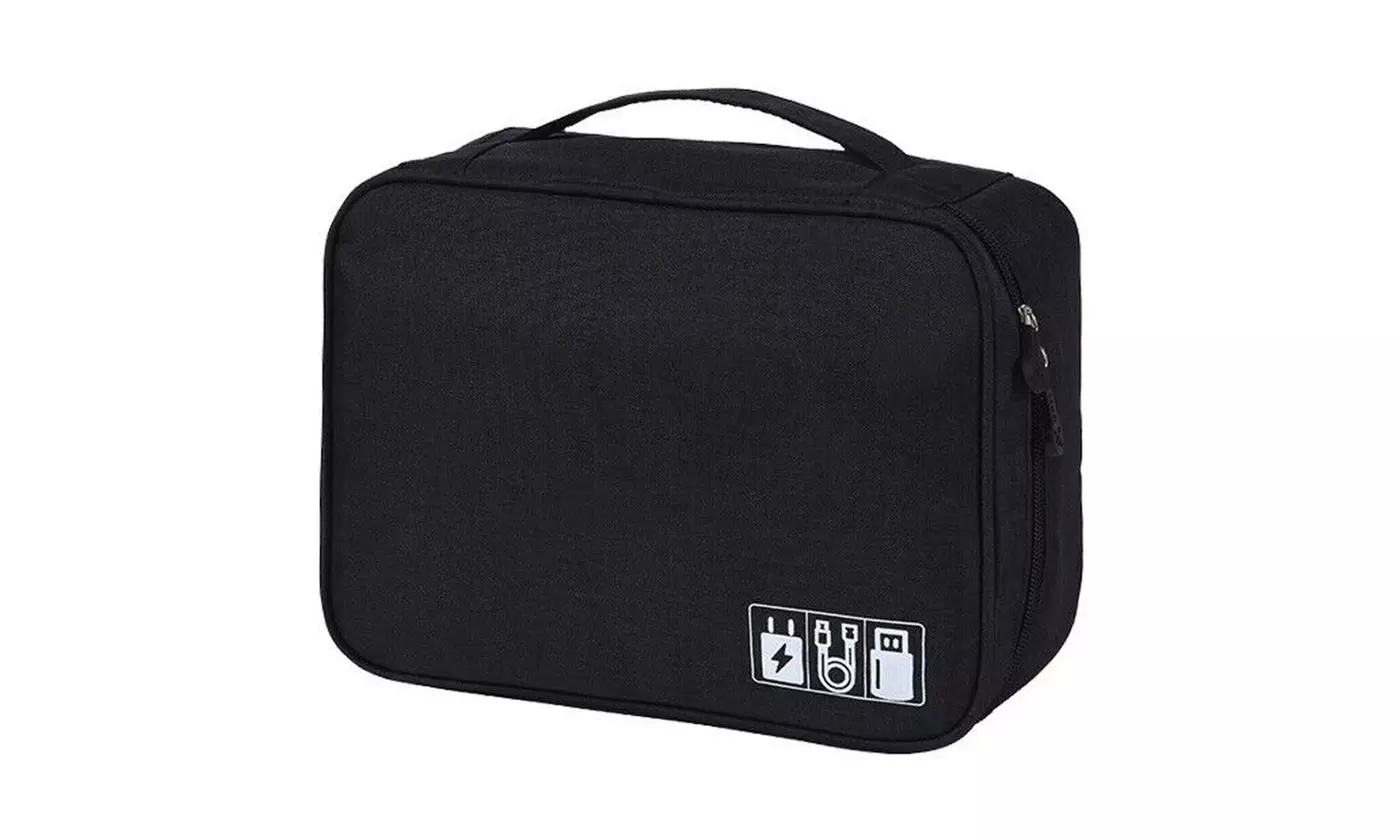 Waterproof Travel Electronics Cable & Accessories Organizer Storage Bag