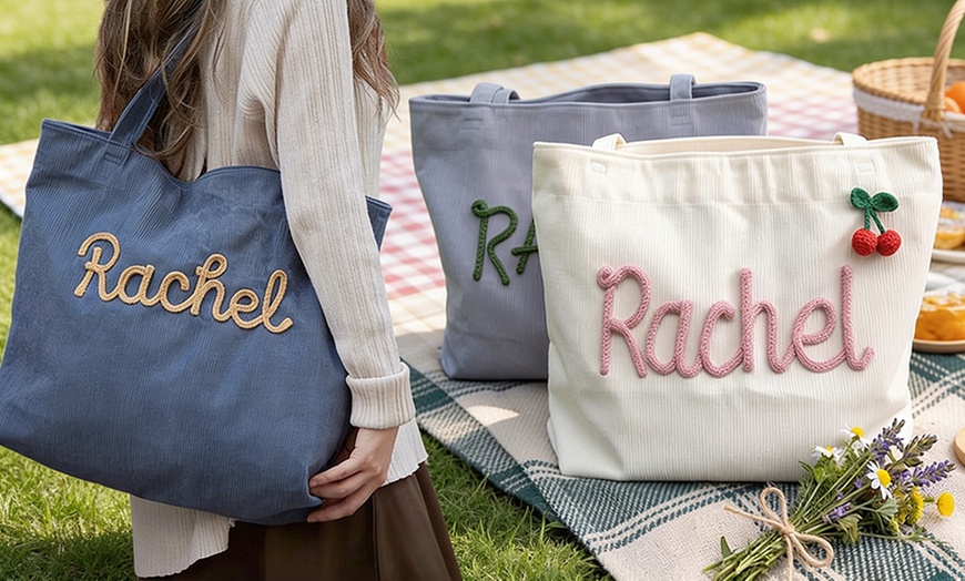 Image 7: Custom Tote Bag | Embroidered Tote Bag 