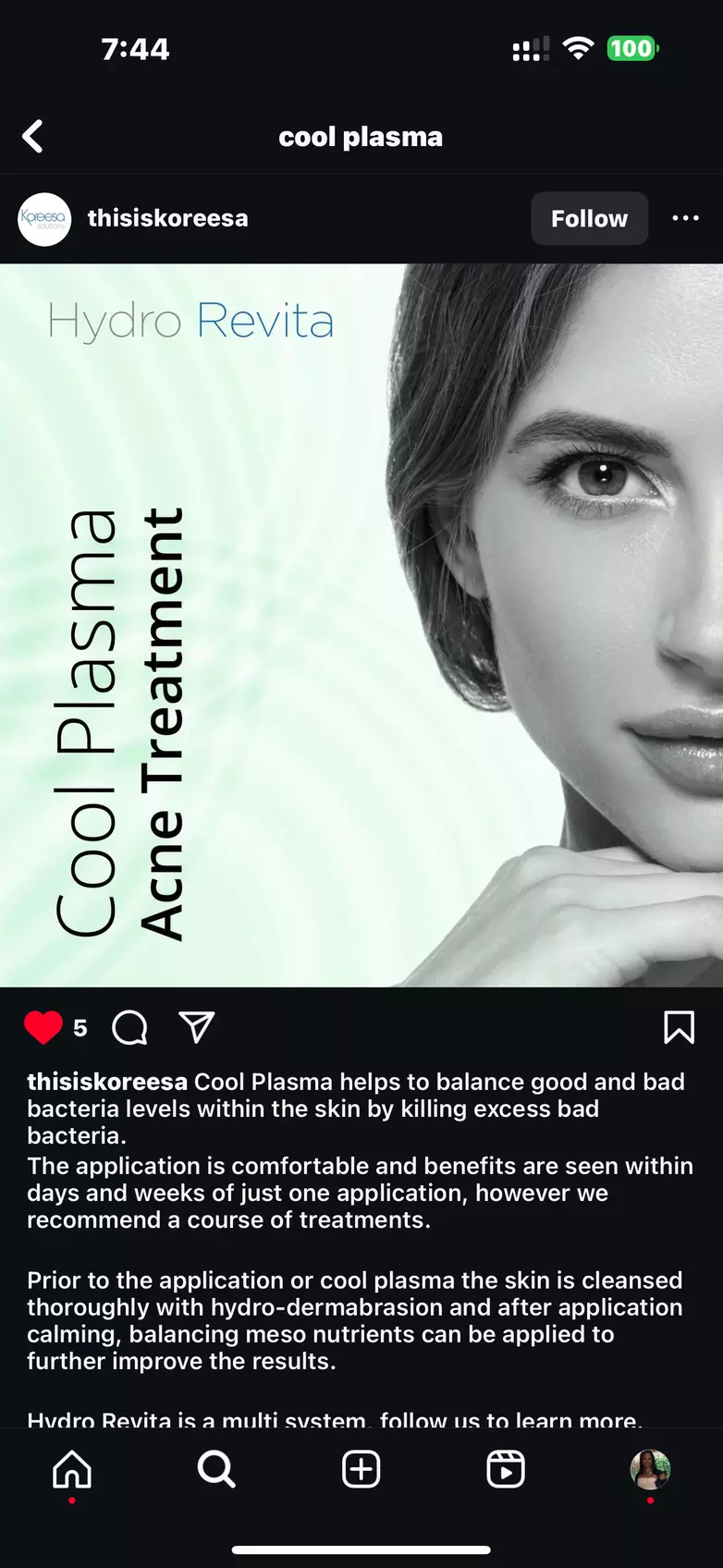 Get 1,3, or 6 Treatment Cool Jet Plasma Full Face
