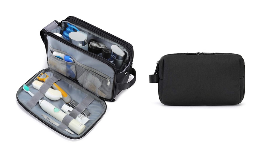 Image 2: 1 o 2 neceseres grandes de viaje de nailon impermeable