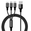 Image 2: 1x, 2x oder 3x 3-in-1 USB-Ladekabel