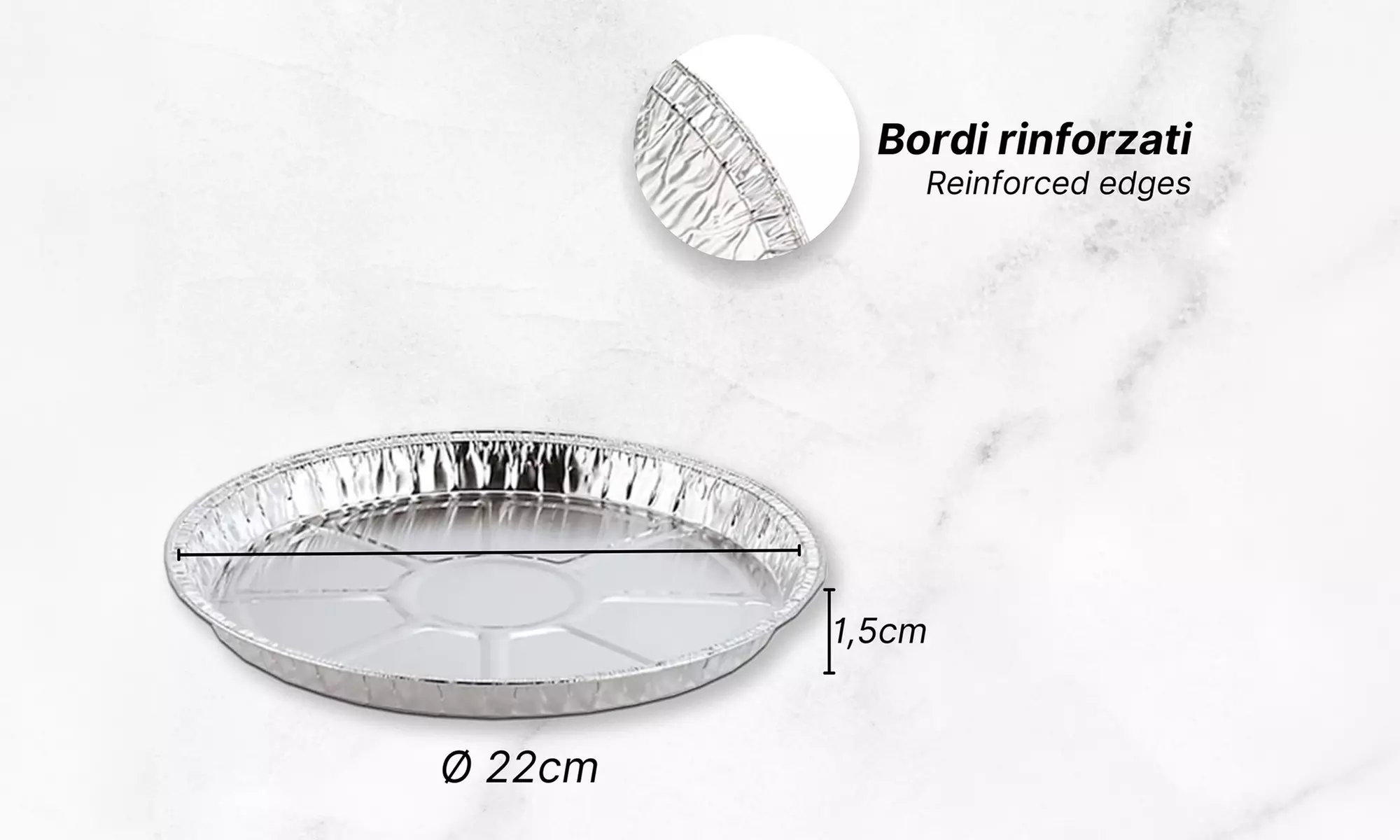 Fino a 192 contenitori in alluminio per alimenti