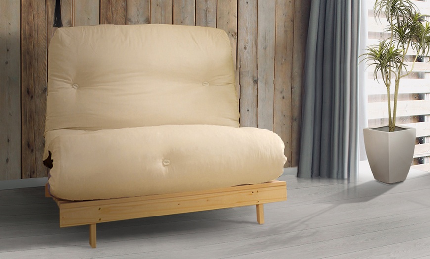 Image 39: Futon Frame and Mattress