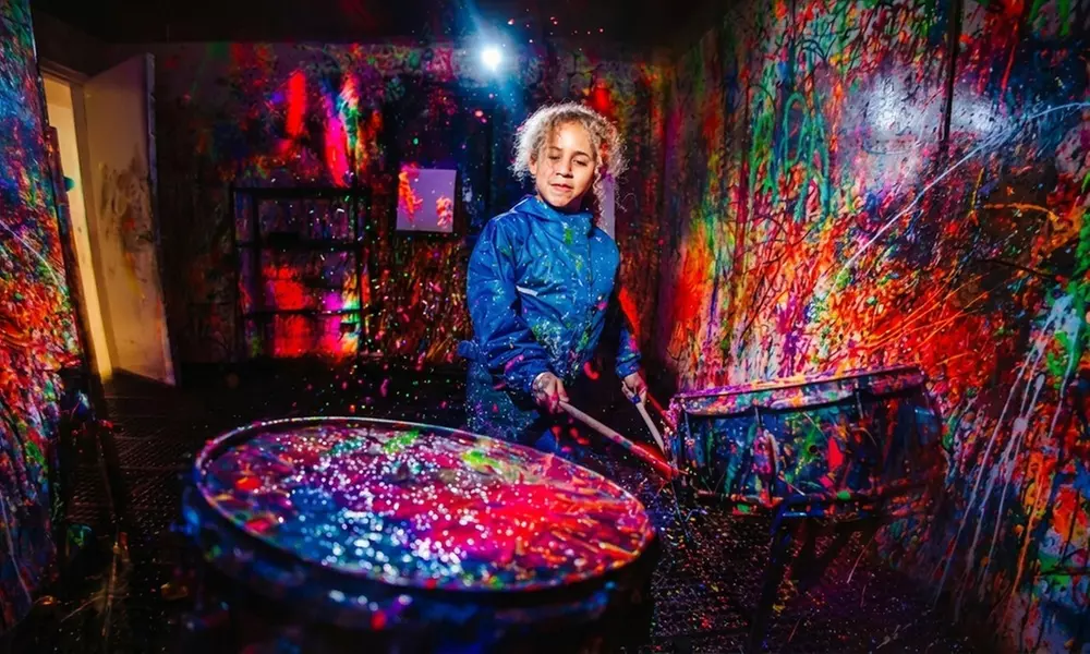 Spin and Splatter Art Sessions – Raleigh