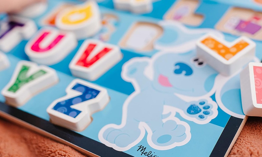 Image 3: Melissa & Doug Blue's Clues & You! Wooden Chunky Puzzle
